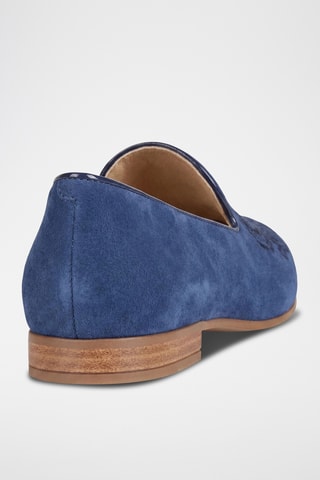 Slippers en nubuck Marlyna - Bleu