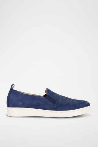 Slip-on de nobuk Jaysen - Azul marino