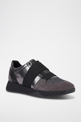 Slip-on de piel Torrence - Gris y negro