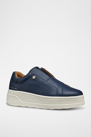 Slip-on de piel Spherica - Azul marino