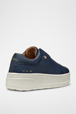 Slip-on de piel Spherica - Azul marino