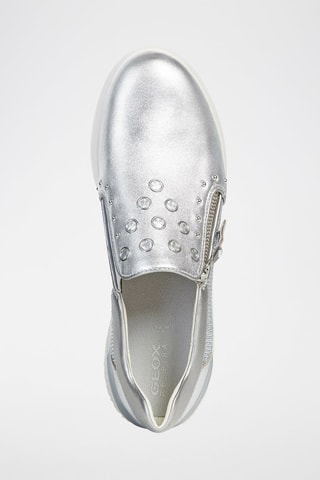 Slip-on de piel Theragon - Plateado