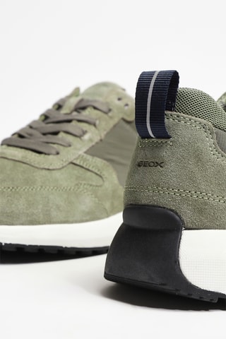 Sneakers en cuir suédé - Vert