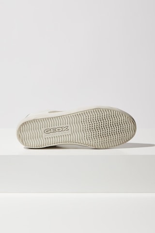 Zapatillas altas de piel Warley - Blanco y dorado