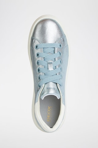 Zapatillas de piel caprina con plataforma Spherica - Celeste