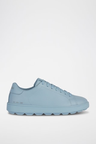 Zapatillas de piel bovina napa Spherica - Celeste