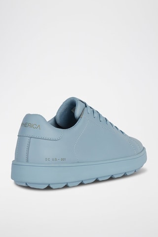Zapatillas de piel bovina napa Spherica - Celeste