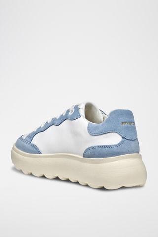 Zapatillas de nobuk Spherica - Blanco y azul claro