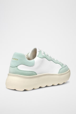 Zapatillas de nobuk Spherica - Blanco y verde