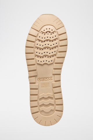 Zapatillas piel Kency - Blanco y topo