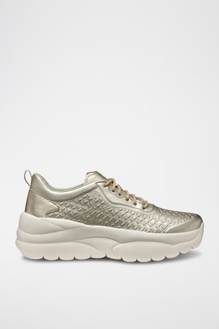 Zapatillas de piel bovina Xtors - Dorado