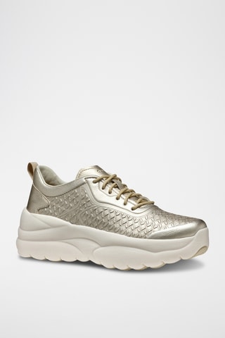 Zapatillas de piel bovina Xtors - Dorado