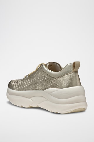 Zapatillas de piel bovina Xtors - Dorado