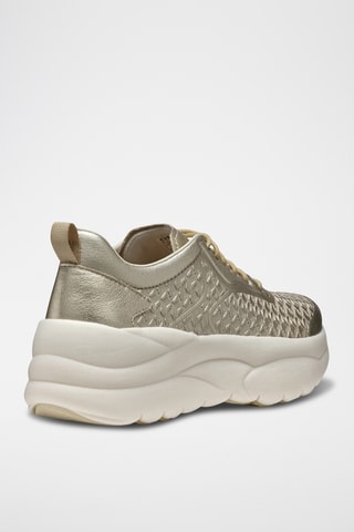 Zapatillas de piel bovina Xtors - Dorado