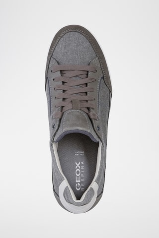 Baskets en cuir Walee - Gris chiné