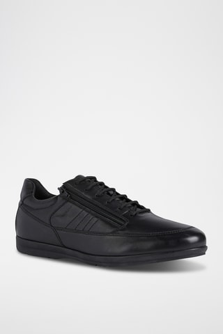 Zapatillas de piel ovina napa Adrien - Negro