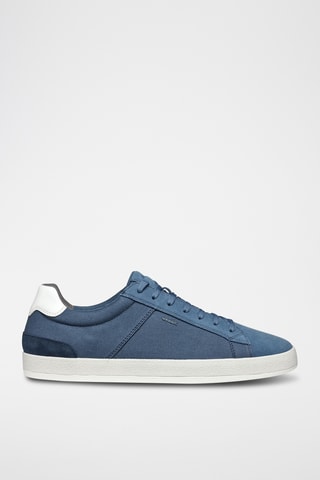 Zapatillas de piel bovina nobuk Serifos - Celeste