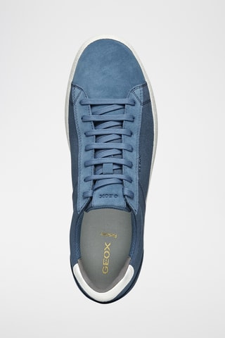 Zapatillas de piel bovina nobuk Serifos - Celeste