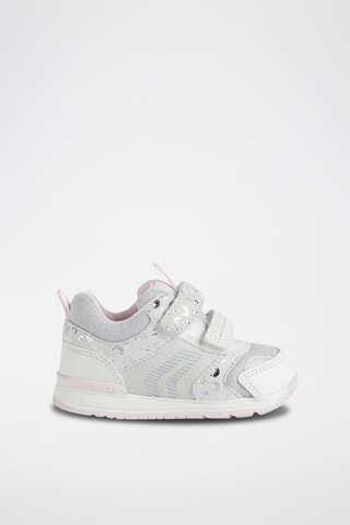 Baskets en cuir Rishon Blanc et rose