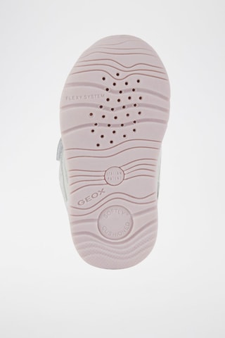 Baskets en cuir Rishon Blanc et rose