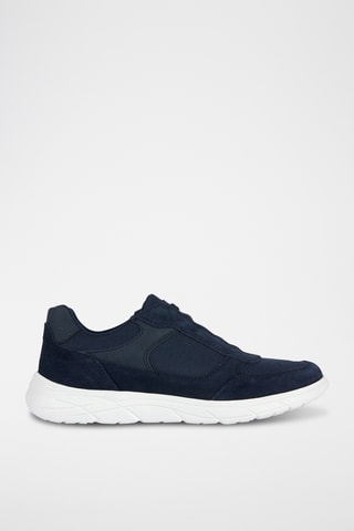 Baskets en nubuck Portello - Bleu marine