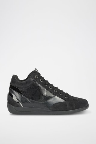 Zapatillas altas de piel Myria - Negro
