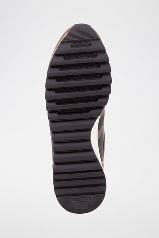 Zapatillas de piel Tabelya - Beige oscuro y dorado