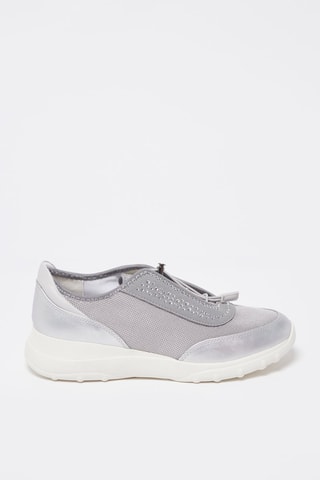 Baskets Alleniee Gris clair et argenté