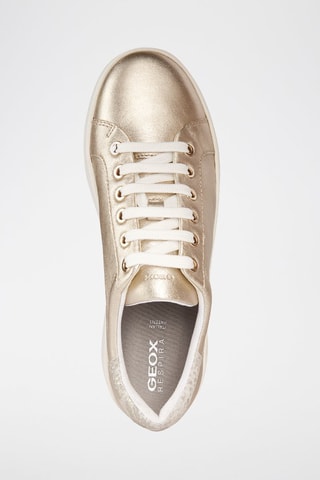 Zapatillas de piel con plataforma Skyely C - Dorado