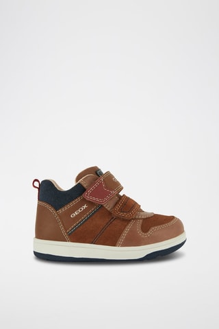 Baskets montantes en cuir New Flick - Marron