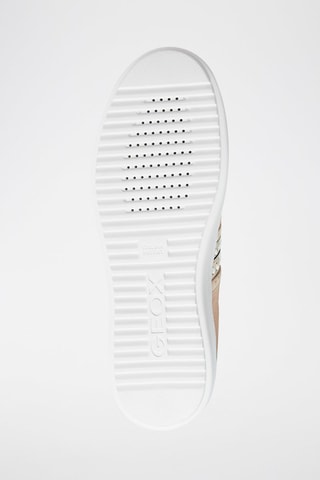 Baskets en cuir Pontoise - Beige et doré