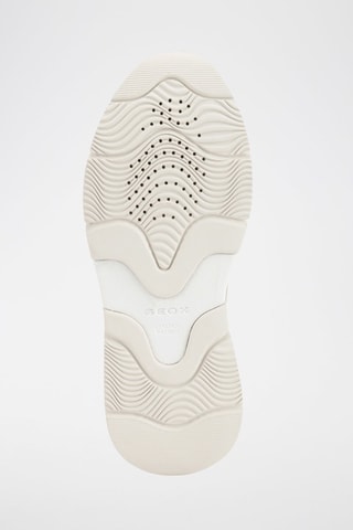 Zapatillas de piel con plataforma Kristene - Blanco y rosa
