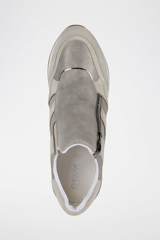 Zapatillas de piel con cuña Nydame - Topo