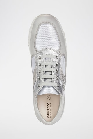 Zapatillas de piel Happy - Gris claro y crudo
