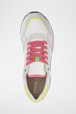 Zapatillas de piel Doralea - Blanco y fucsia