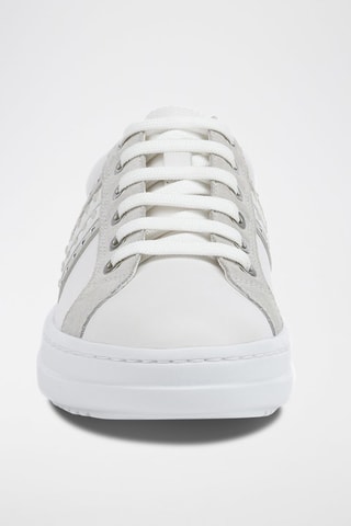 Zapatillas de piel Pontoise - Blanco y gris