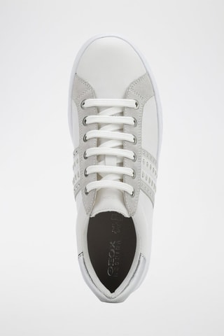 Zapatillas de piel Pontoise - Blanco y gris