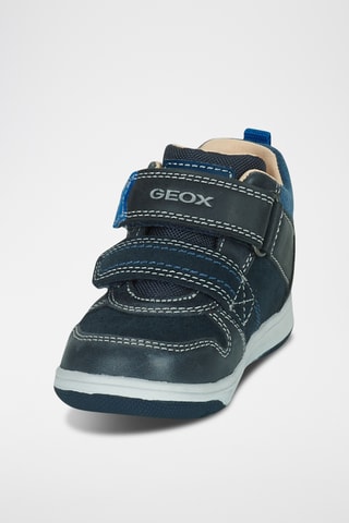 Baskets montantes en cuir New Flick - Bleu nuit
