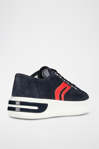 Baskets plateformes en cuir Ottaya - Bleu marine