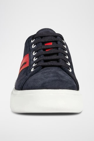 Baskets plateformes en cuir Ottaya - Bleu marine