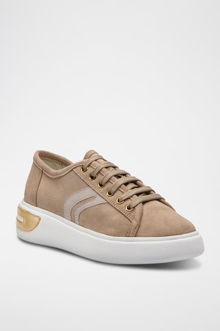 Zapatillas de piel con plataforma Ottaya - Topo