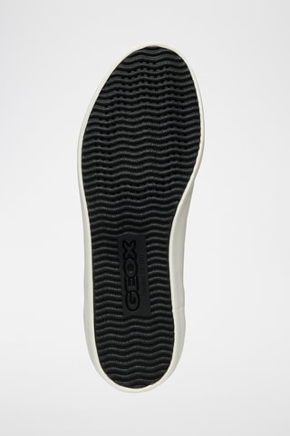 Baskets en cuir de veau nubuck Emmeleny - Vert d’eau et blanc