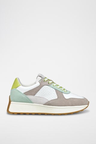 Zapatillas de piel Amabel - Blanco