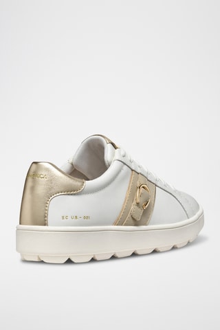 Zapatillas de piel bovina napa Spherica - Blanco