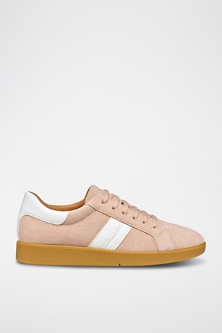 Zapatillas de piel bovina nobuk Meleda - Rosa