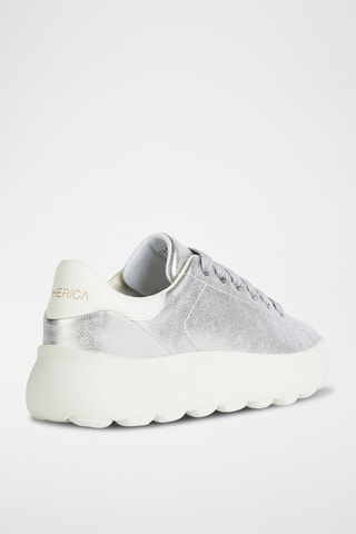 Zapatillas de piel caprina Spherica - Plateado