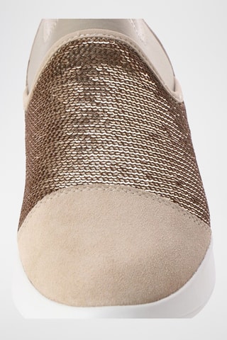Zapatillas de piel napa nobuk Theragon - Dorado