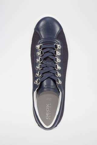 Zapatillas de piel con plataforma Nhenbus - Azul noche