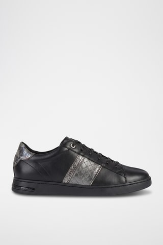 Baskets en cuir Jaysen - Gris foncé