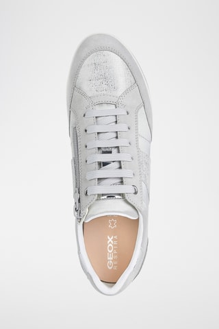 Zapatillas de piel Avery - Gris claro y plateado